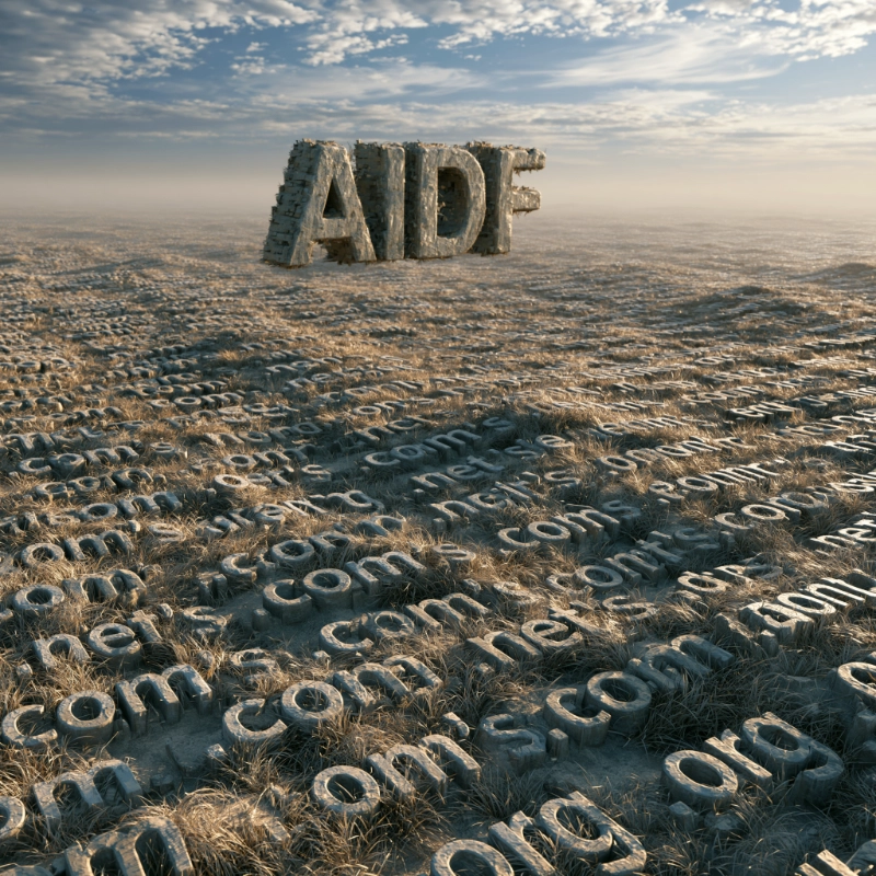 Open land at golden hour — the AIDomainForge 'make more land' thesis